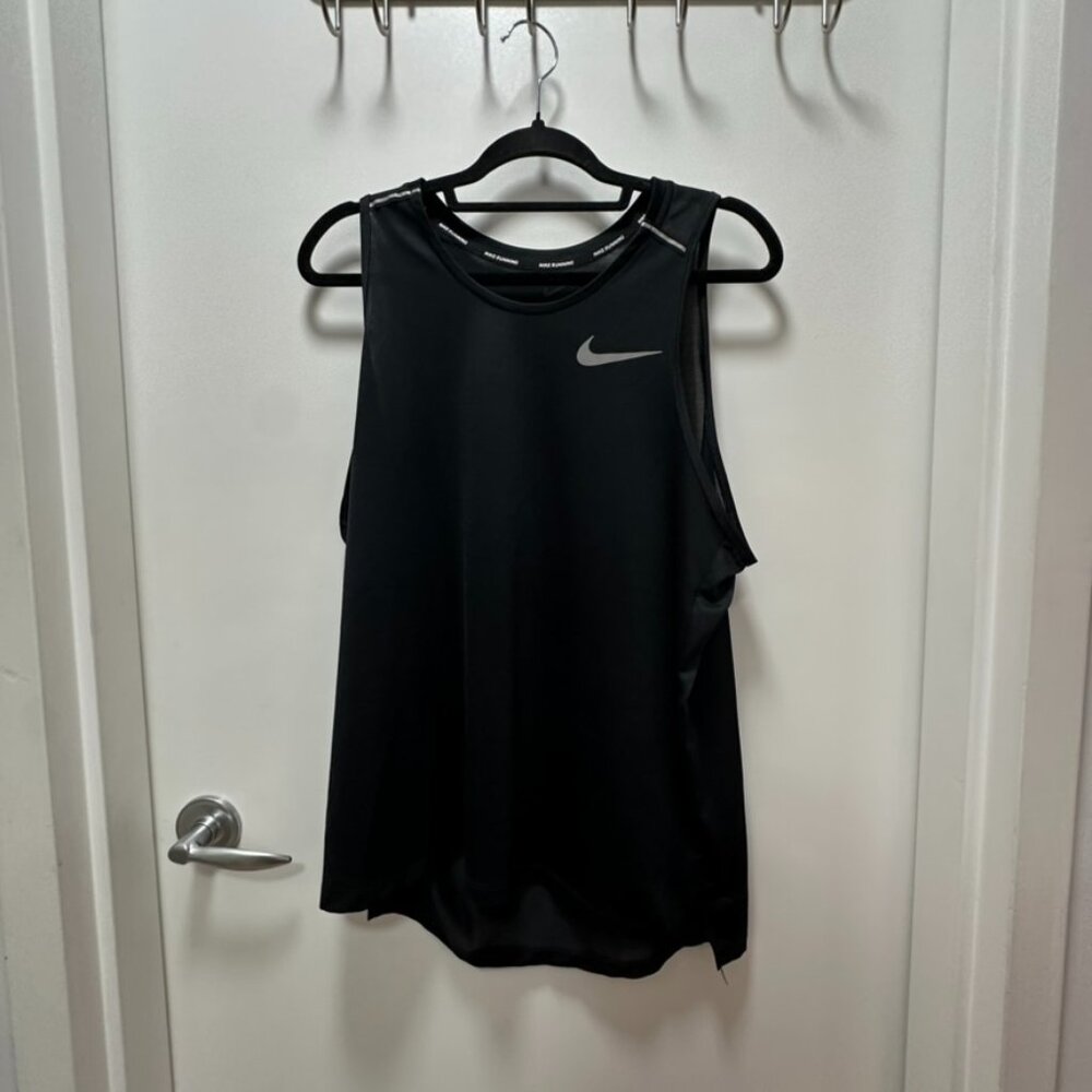 Nike Men's Running Tank Top Dri-Fit in Black Size L